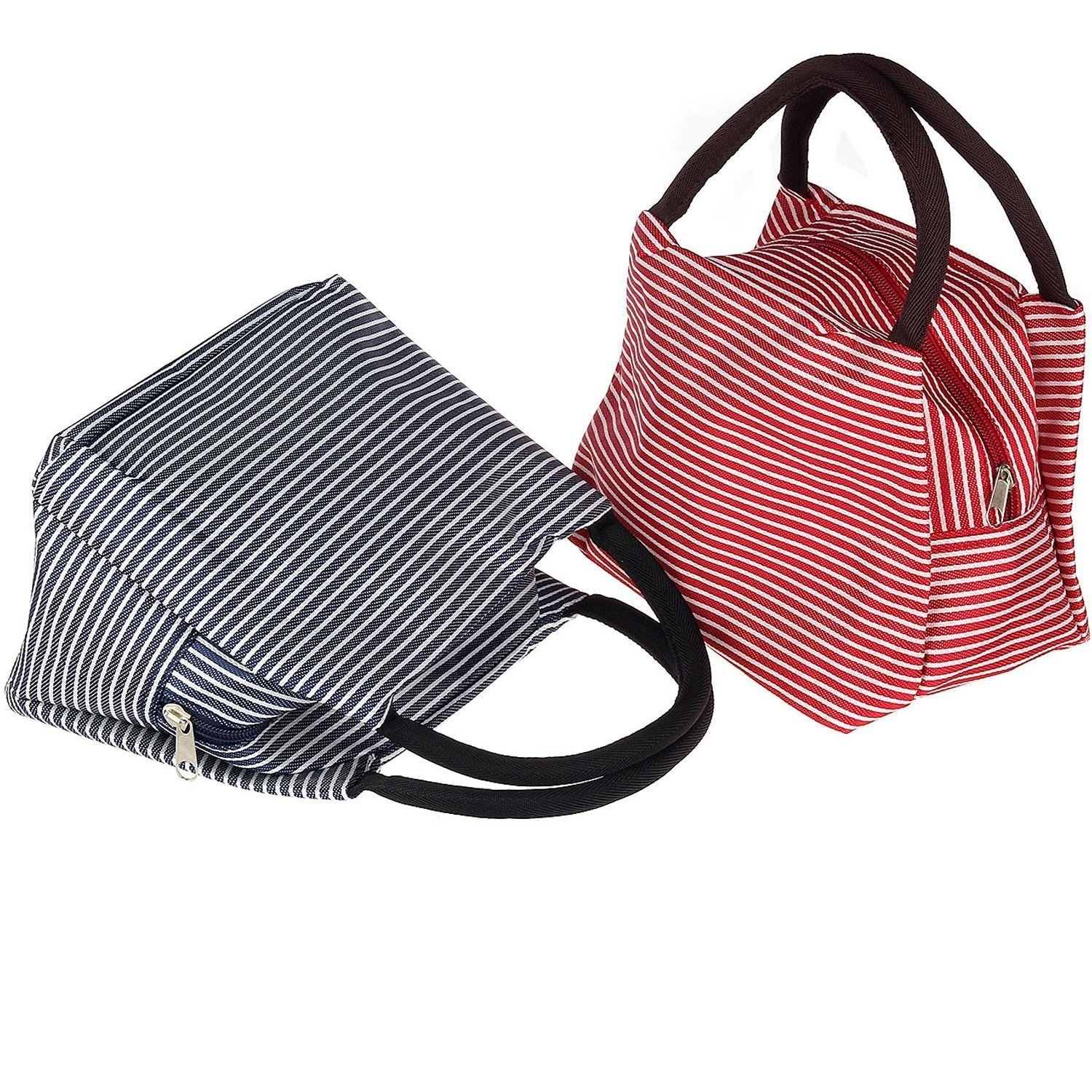 Sac de tote pour déjeuner rayé
