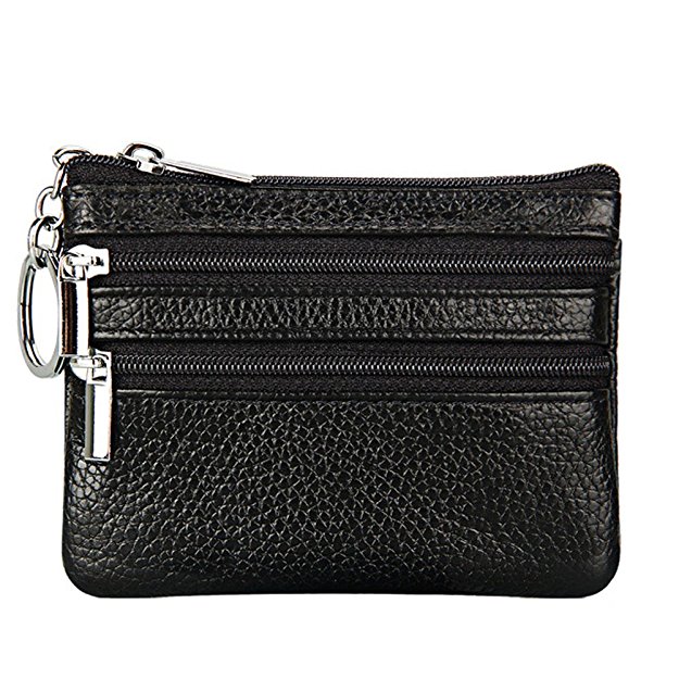 Mini sac à monnaie en cuir
