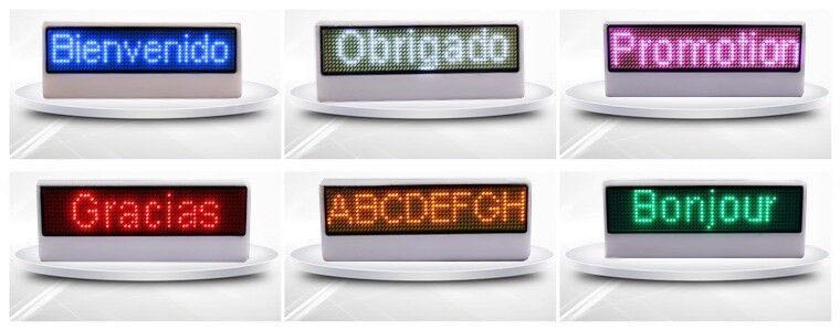 Bluetooth Programmable Led Name Badges
