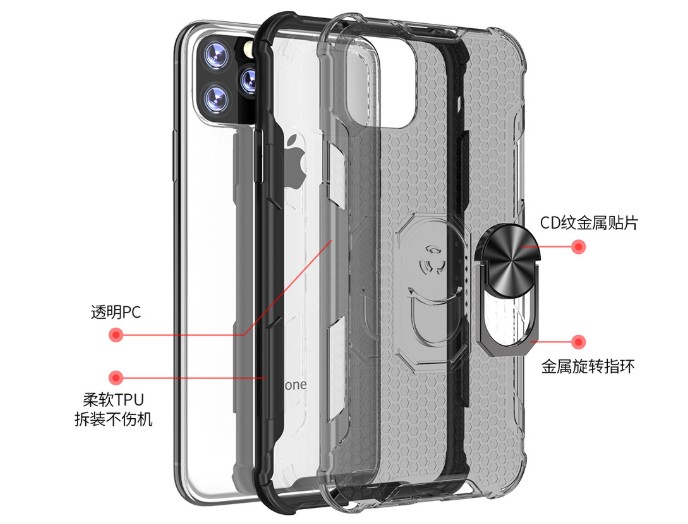 Boîtier iphone 11 avec popsock intégré view 2