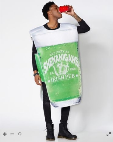 Traje de cerveza verde