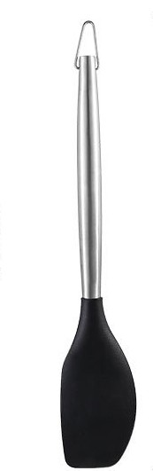 Spatule poignée en acier inoxydable avec silicone sans bpa