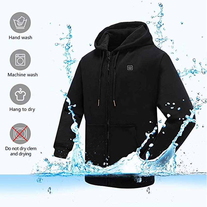 Blouson à capuche chauffée usb view 3