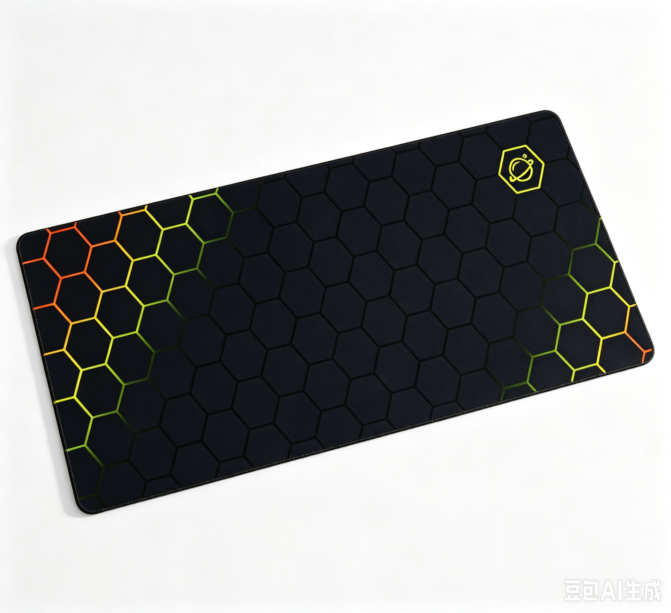 11.8 x 23.6en couleur imprimé tapis de souris avec bord cousu view 2