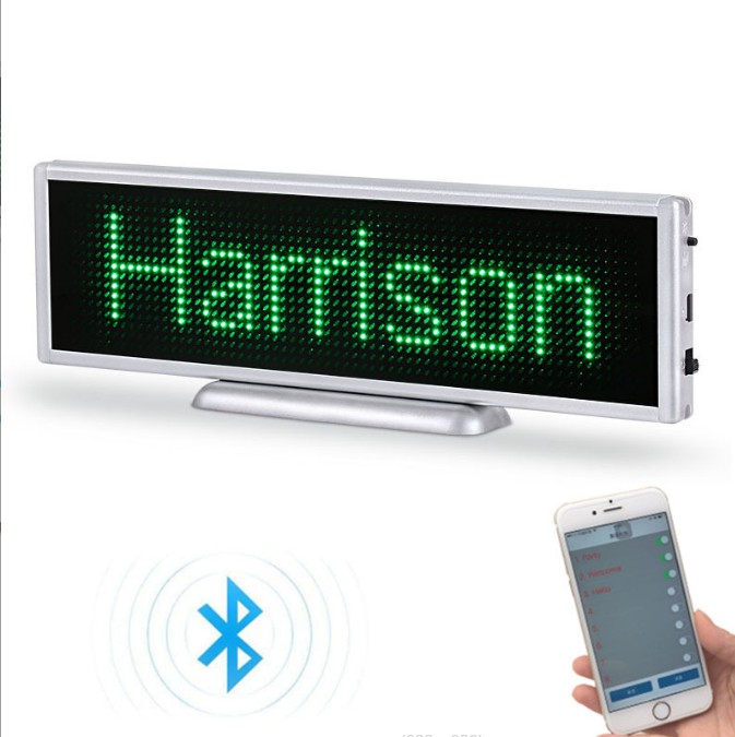 Bluetooth sans fil led nom badge