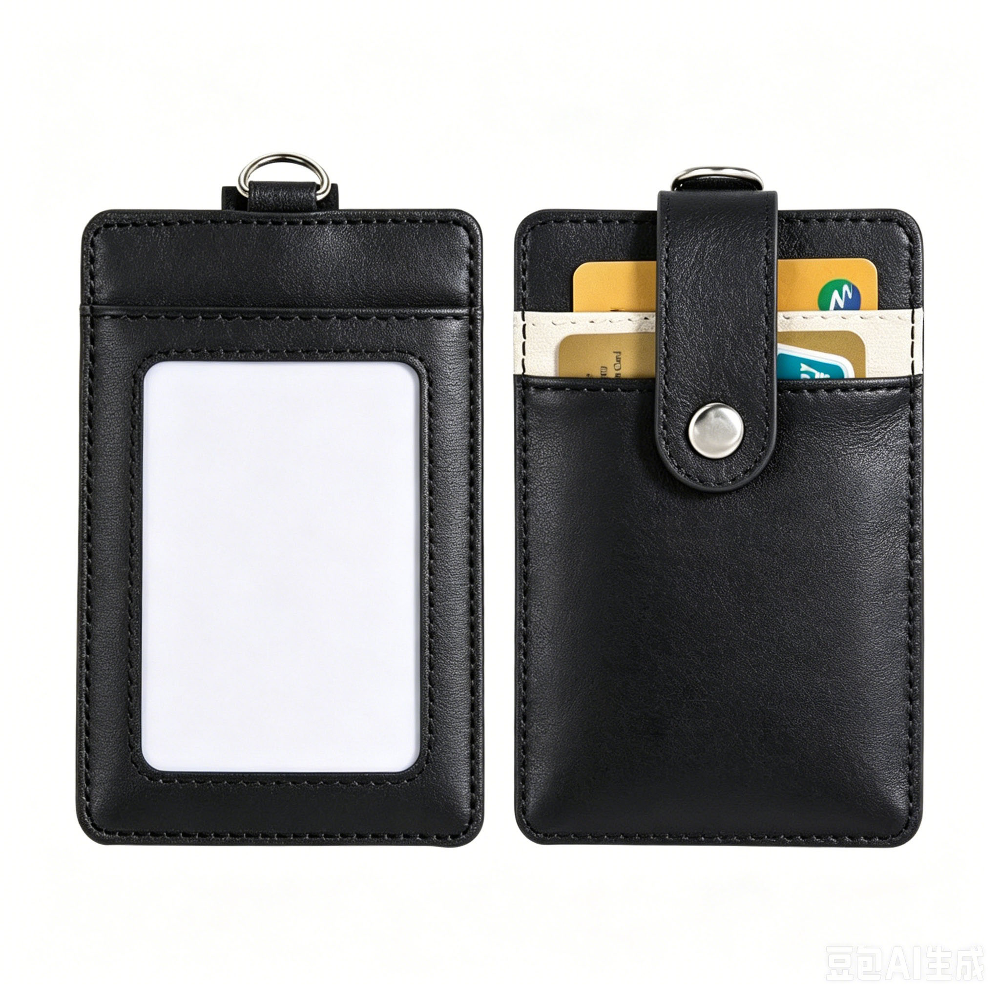 Pu Leather Id Badge Holder