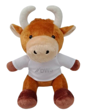 Jouet de vache en peluche
