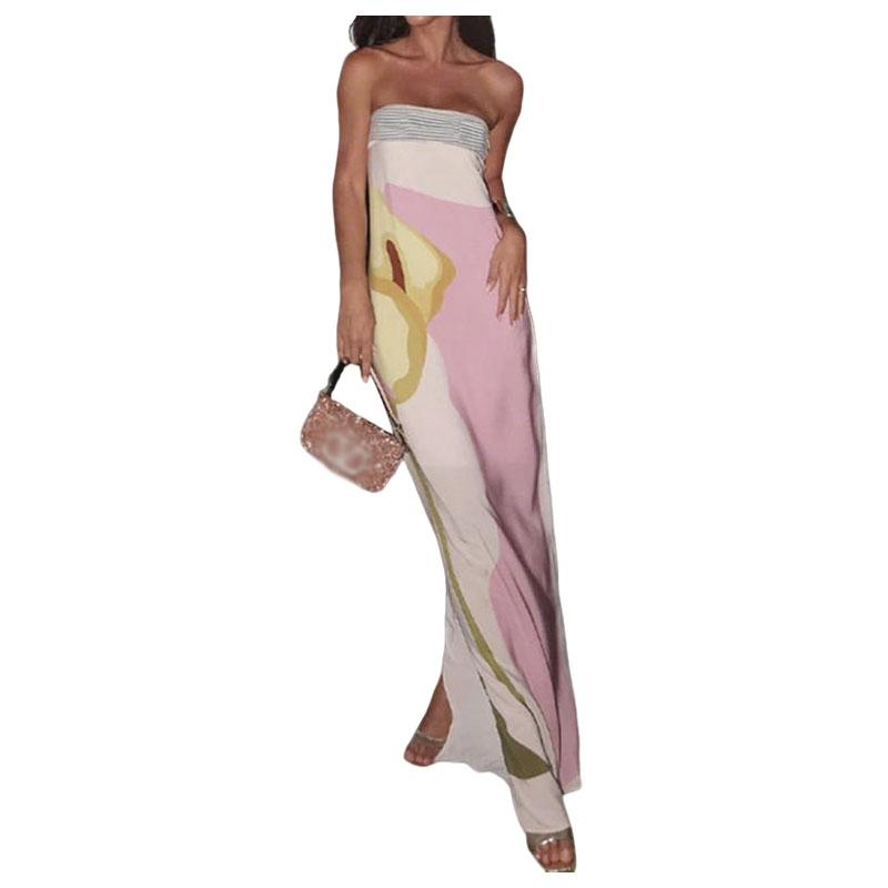 Mujer vestido de poliéster