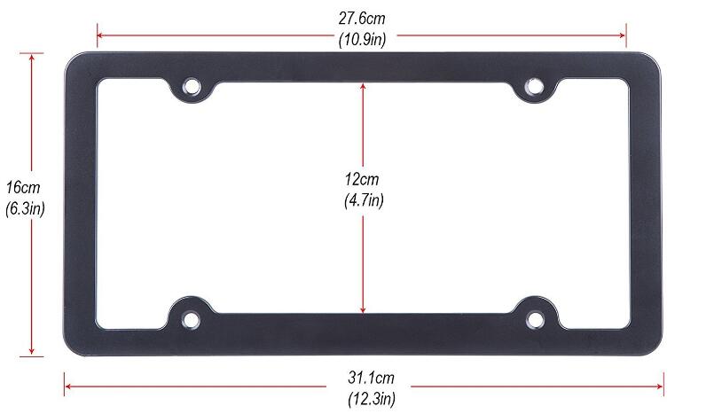 Aluminium Licence Frame view 3