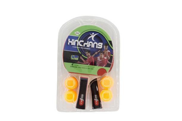 Mesa de tenis raqueta 2 raquetas 4 bolas