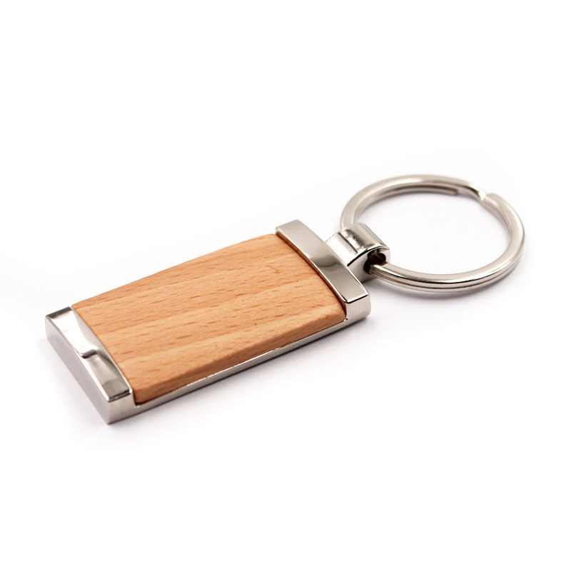 Porte-clés en bois de métal