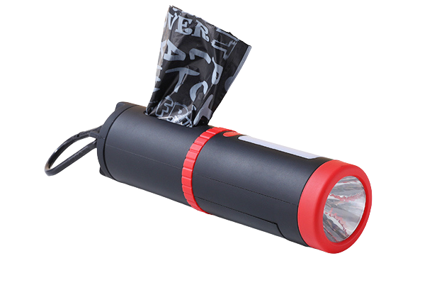 Distributeur de sac de chien avec lampe de poche view 2
