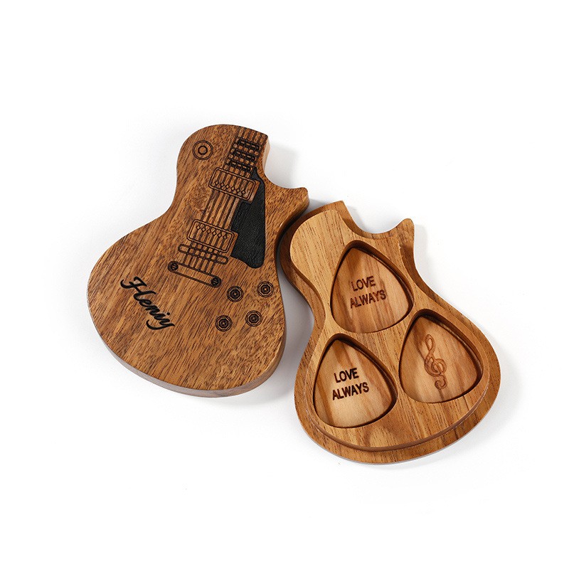 Picks de guitarra de madera