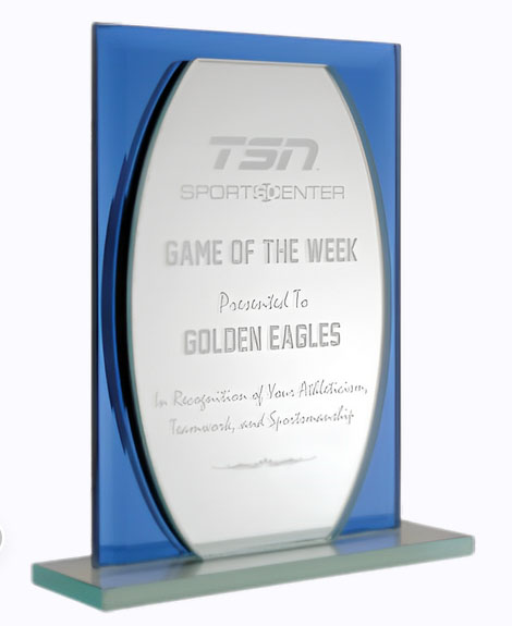 Crystal Trophy Ornament