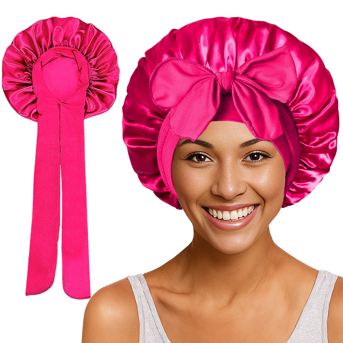 Bonnet de seda para dormir
