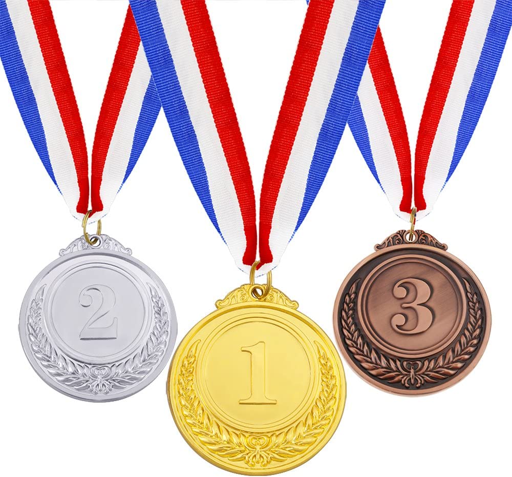 Médaille moulée de 4 mm avec ruban