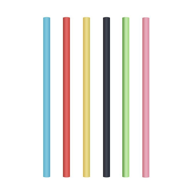 Paille de silicone droite