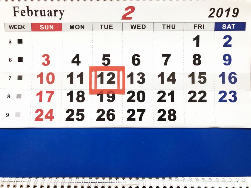 Indicador de fecha de calendario
