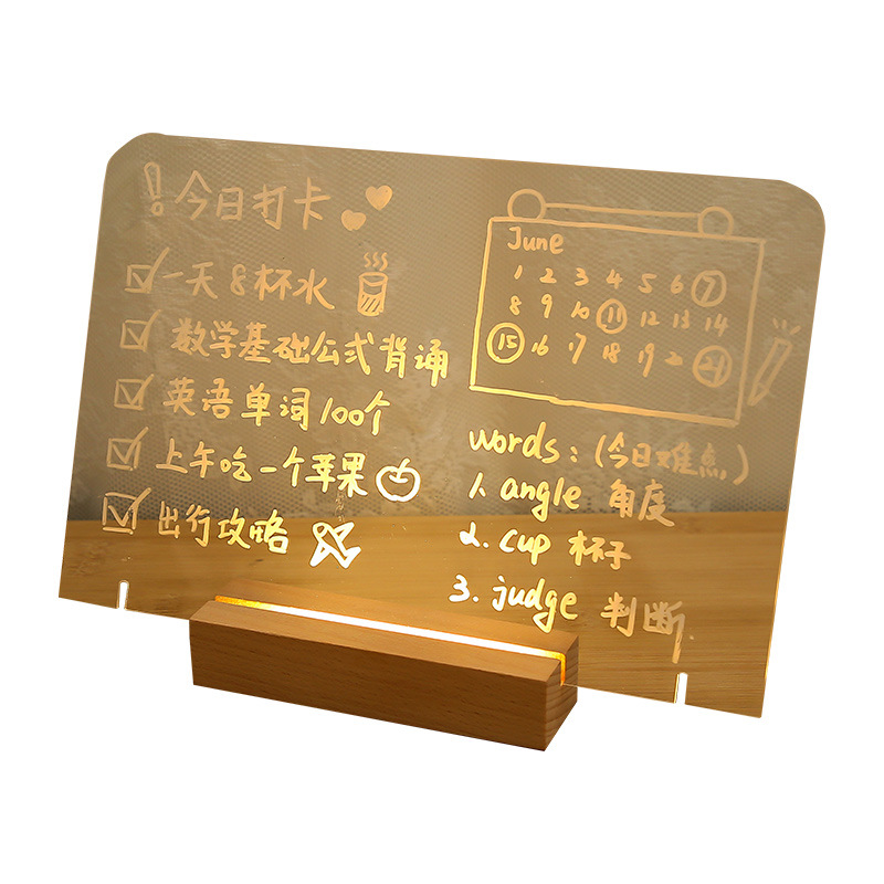 Scribbler lumineux mémo tableau avec stylo