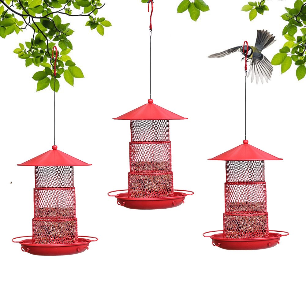 Nourrisson d'oiseaux sauvages en métal