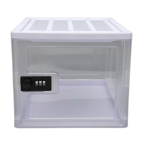 Plastic Storage Bin With A Lock