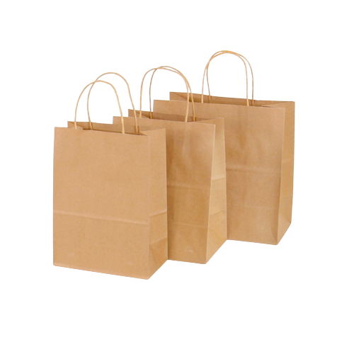 Bolsa de papel marrón de 8x5 pulgadas view 2