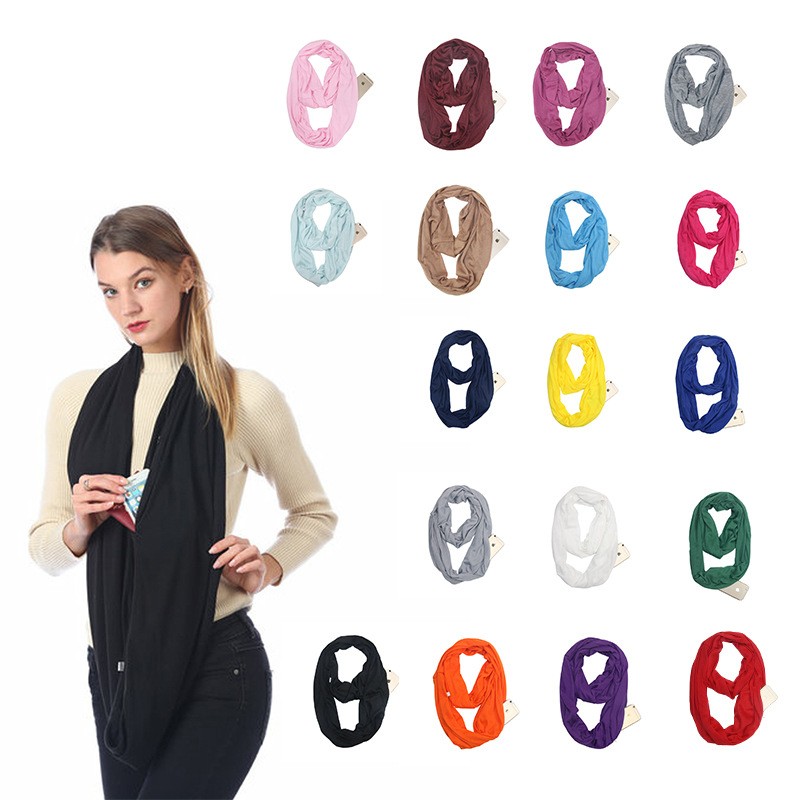 Solid Color Infinity Scarf