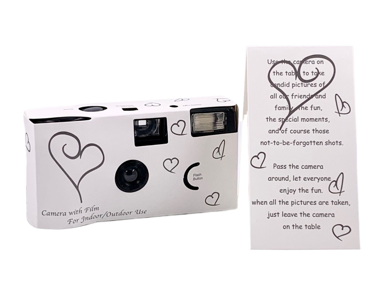 Caméra jetable en carton avec film