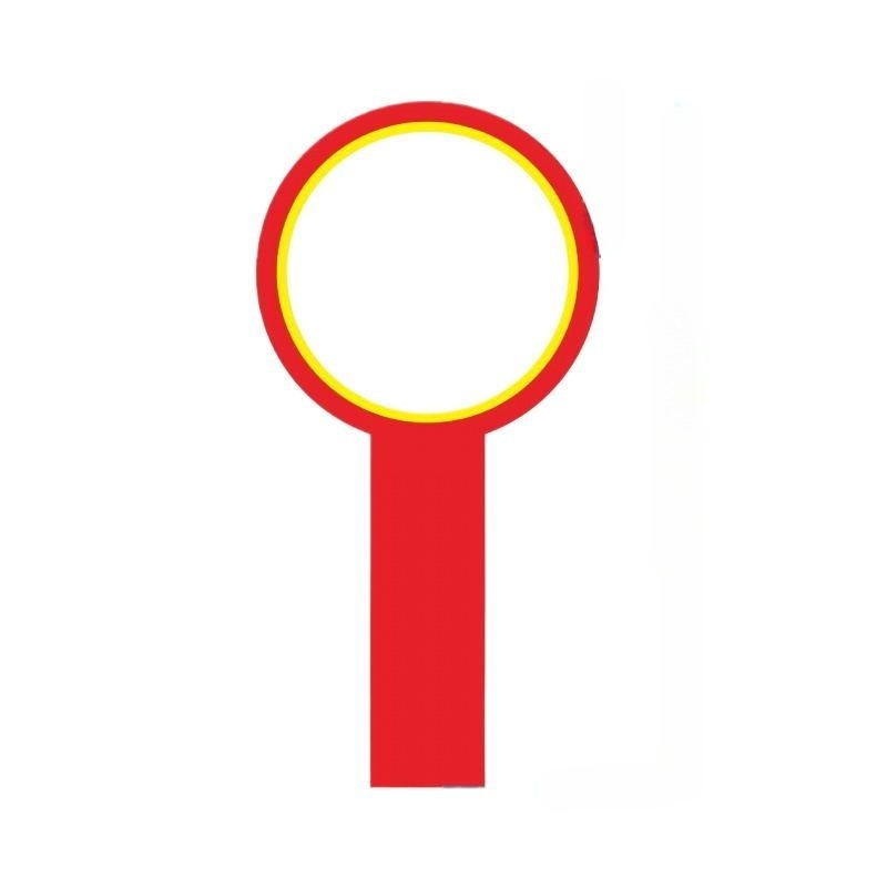 Panneau circulaire à main