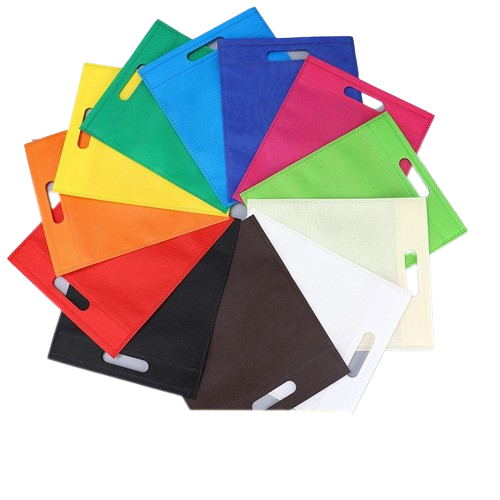 Full Color Small Die Cut Handle Non Woven