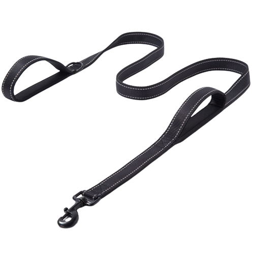Corde de traction pour animaux de compagnie à double poignée