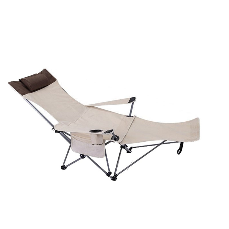 Chaise pliante extérieure avec repose-pieds