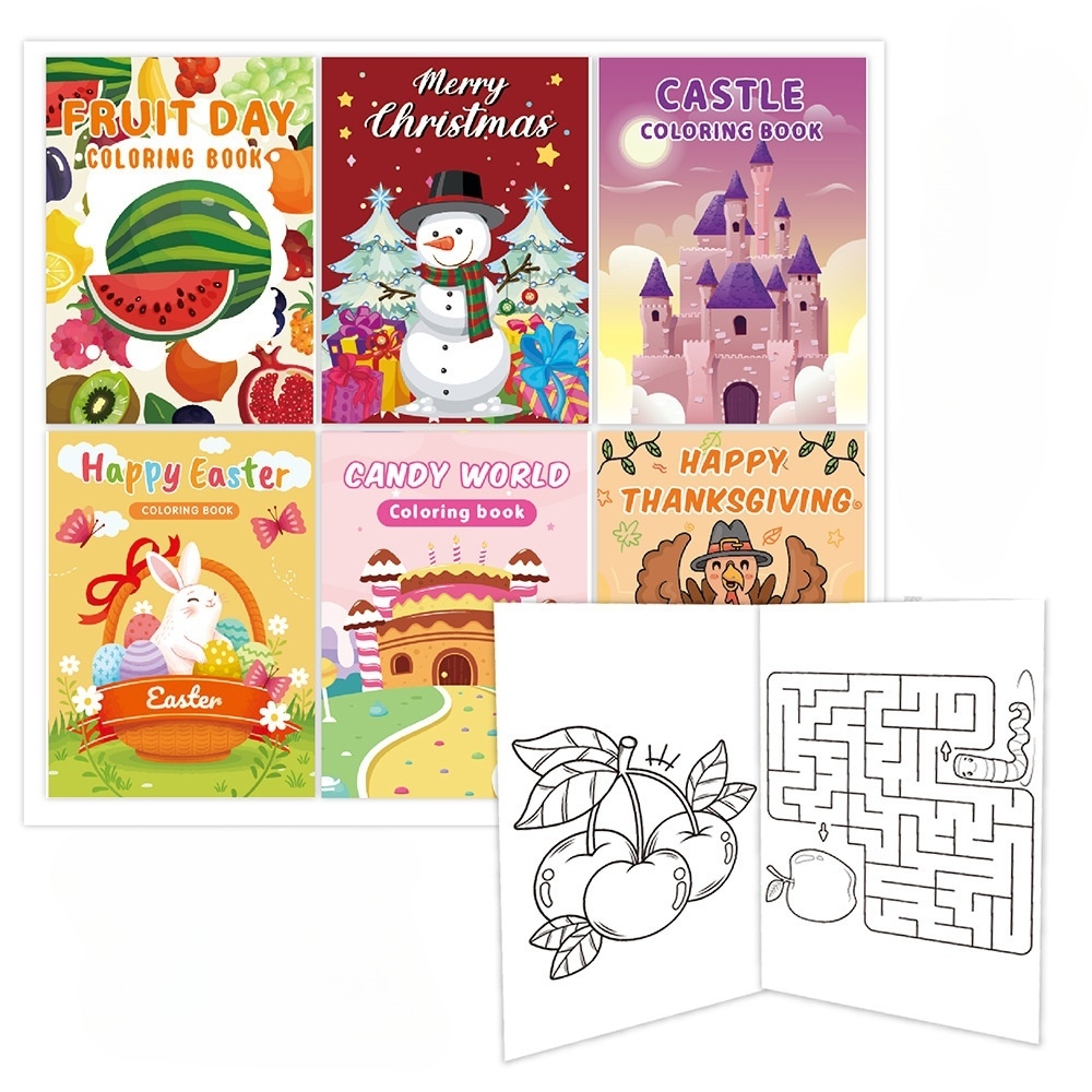 A5 livre de coloriage de couverture souple