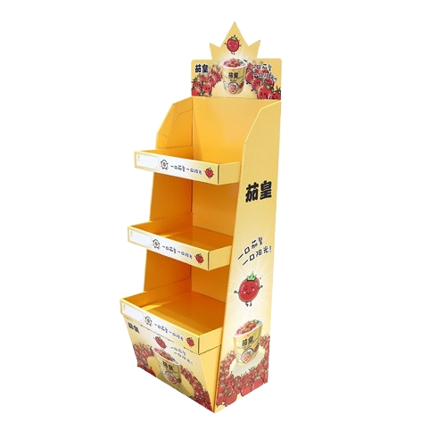 Étagère en papier de supermarché