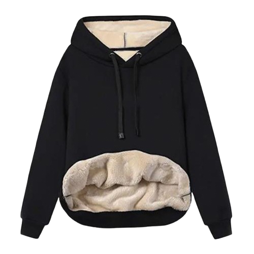 Sudadera de terciopelo mujeres encapuchadas