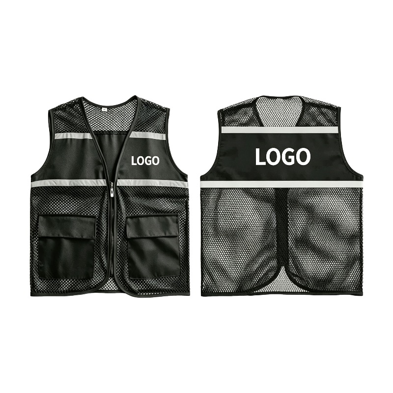 Reflective Mesh Vest With Three Pockets