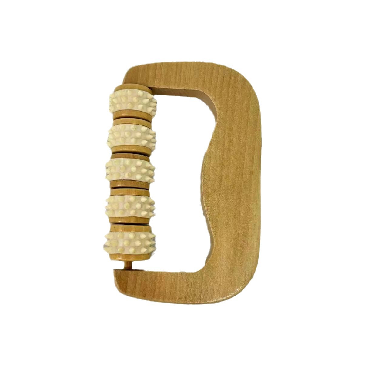 Masador de mango curvado de madera