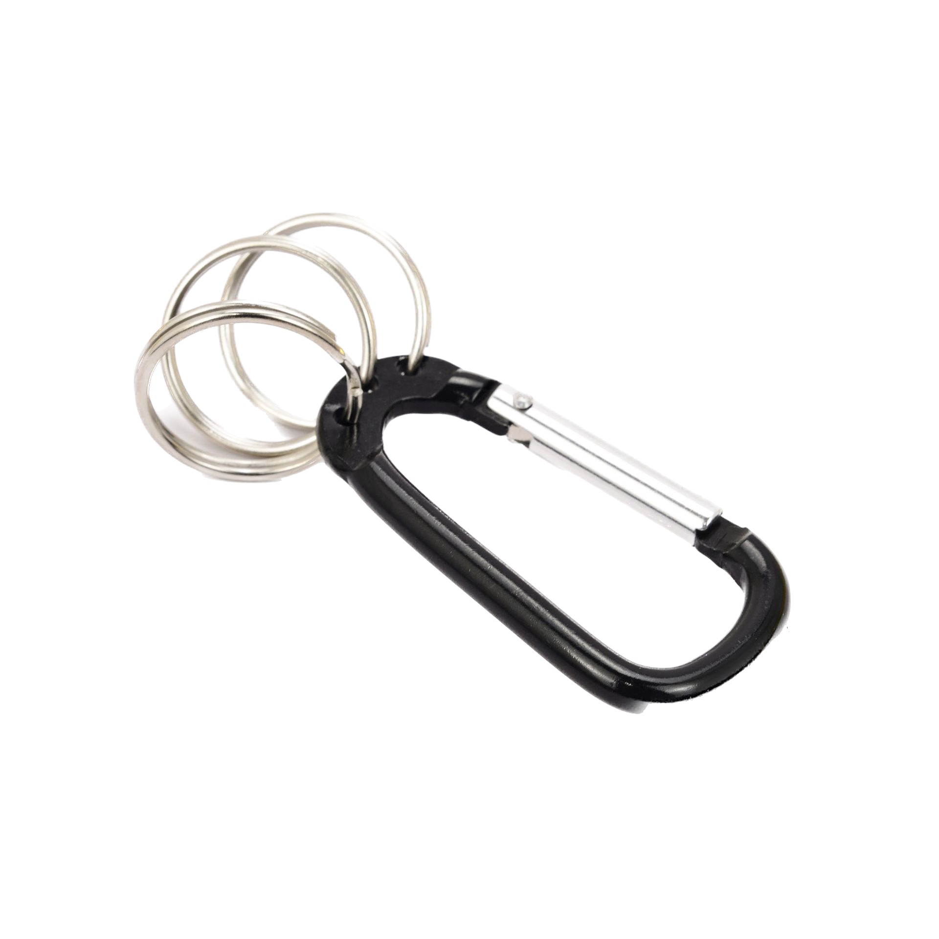 Porte-clés en aluminium mousqueton