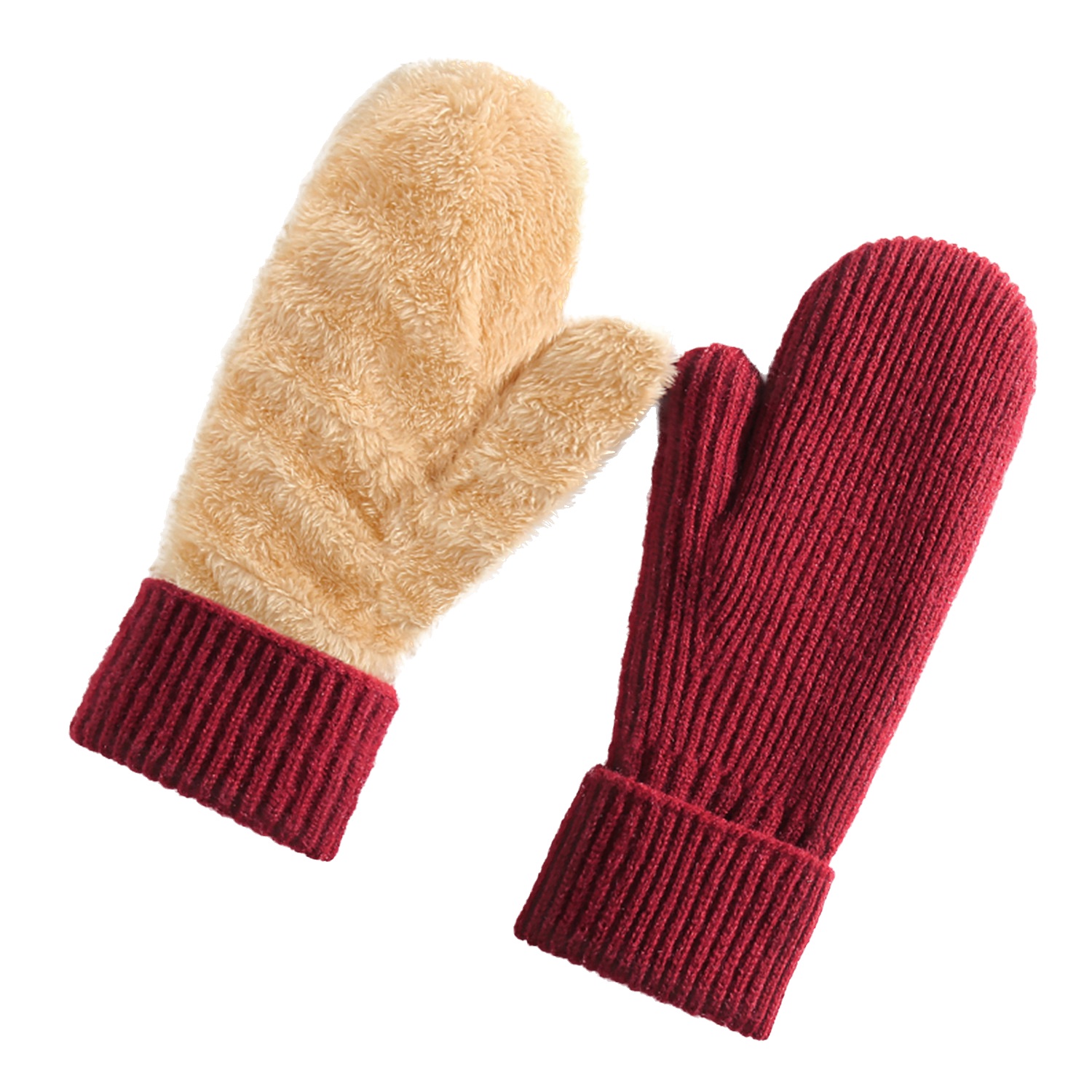 Guantes de punto terciopelo