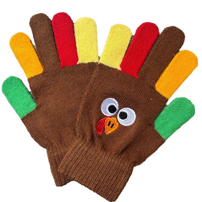 Guantes de pavo creativos