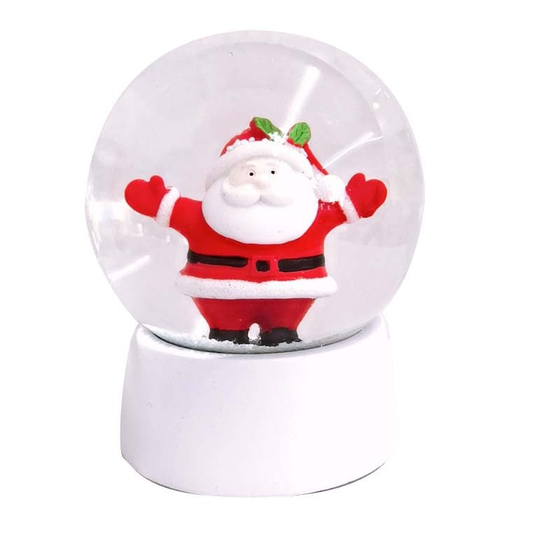 Boule de cristal de neige de noël