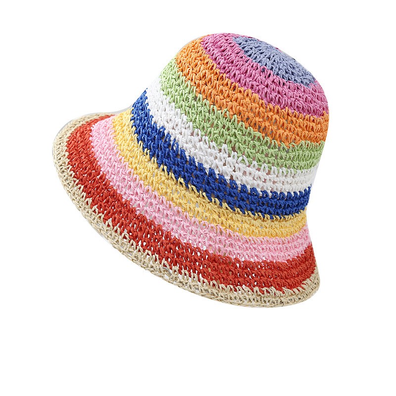 Chapeau de seau arc-en-ciel