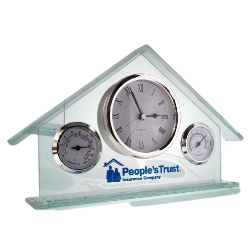 Horloge de bureau avec arc acrylique
