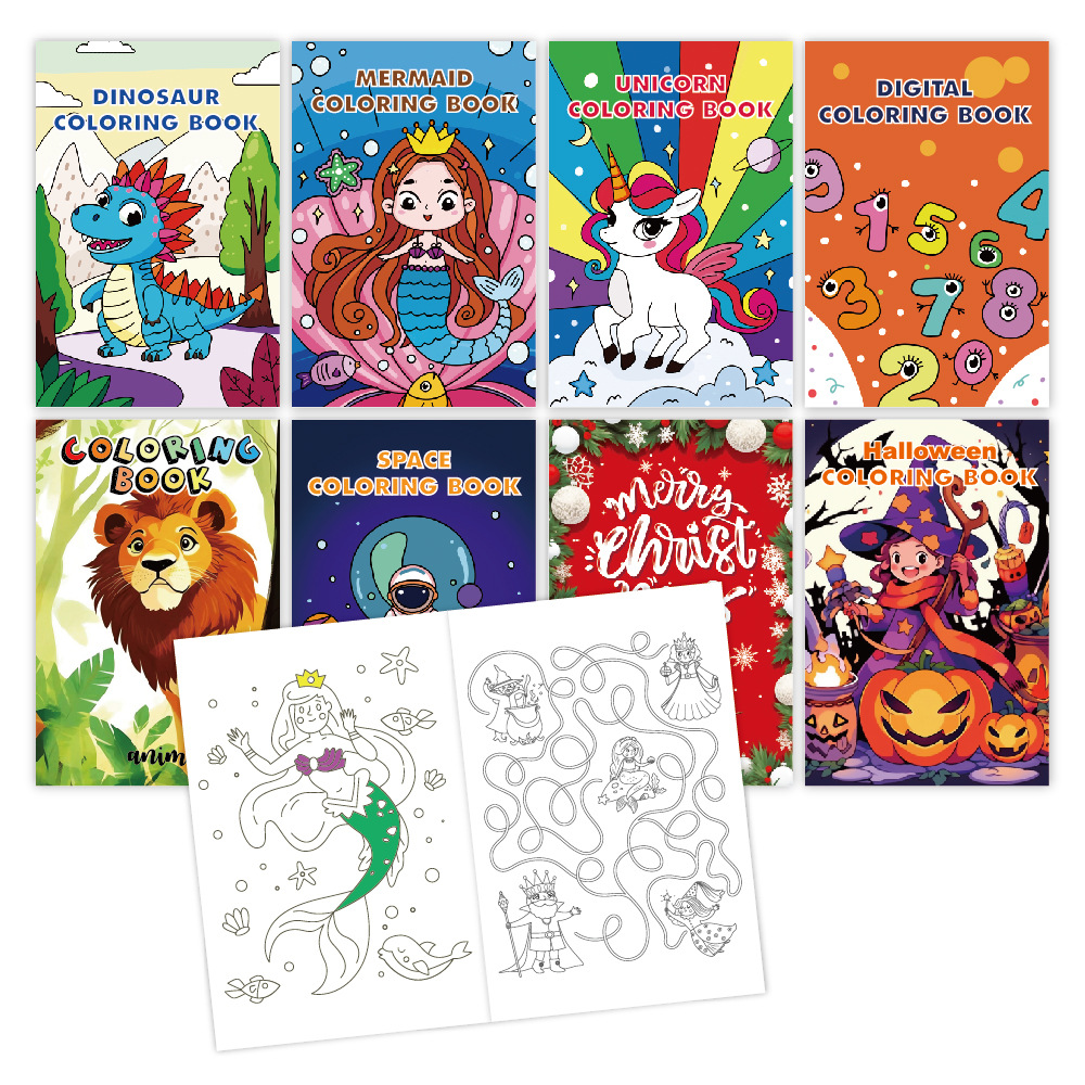 Livre de coloriage pour enfants avec crayons