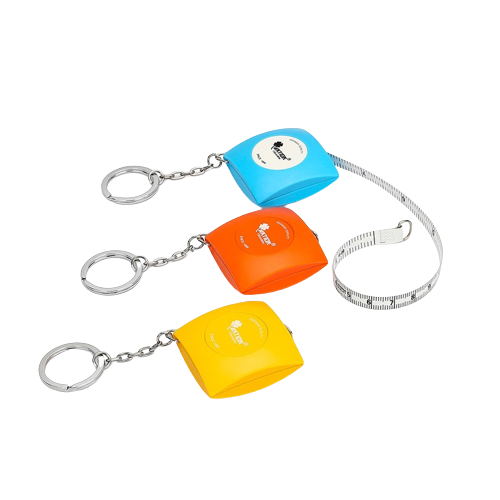 Porte-clés mesure de bande carrée