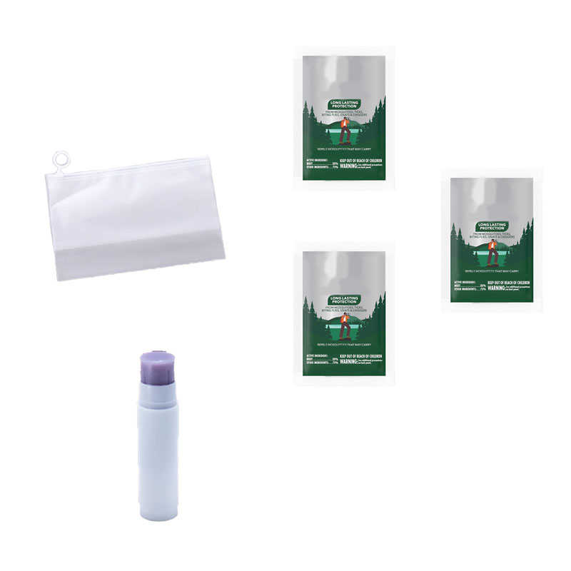 Set antimoustique et baume à lèvres