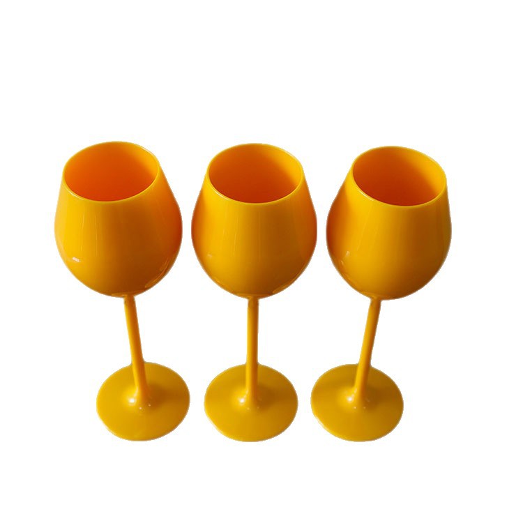 Plastic High Footed Wine Glass