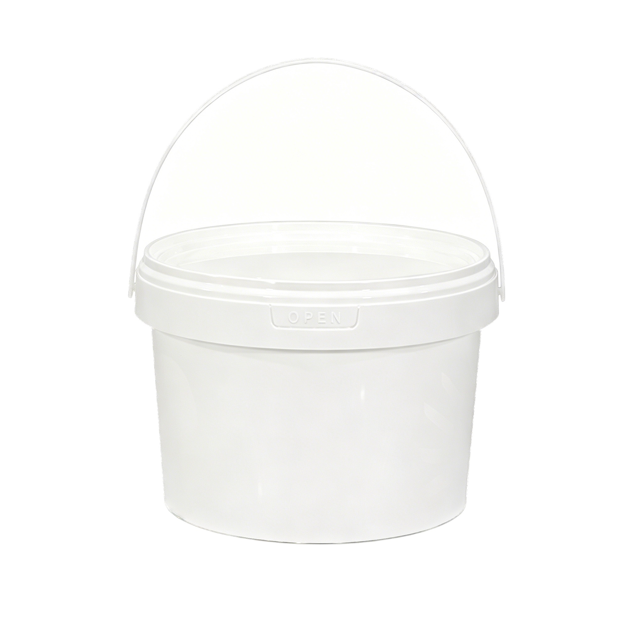 Seau d'emballage en plastique 2,5l avec couvercle