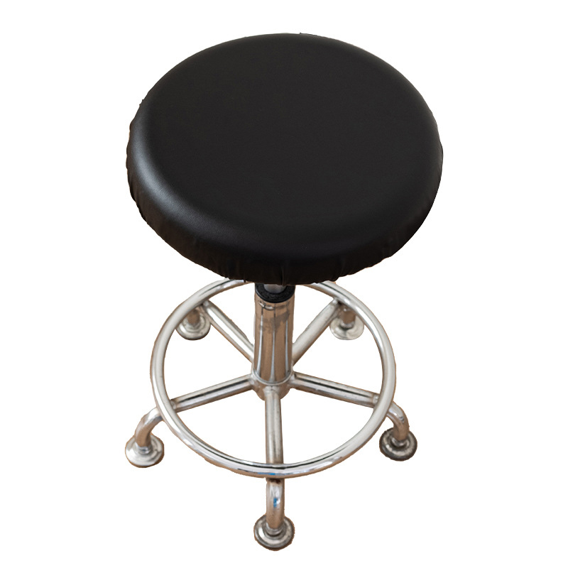 Housse de siège de tabouret pu rond