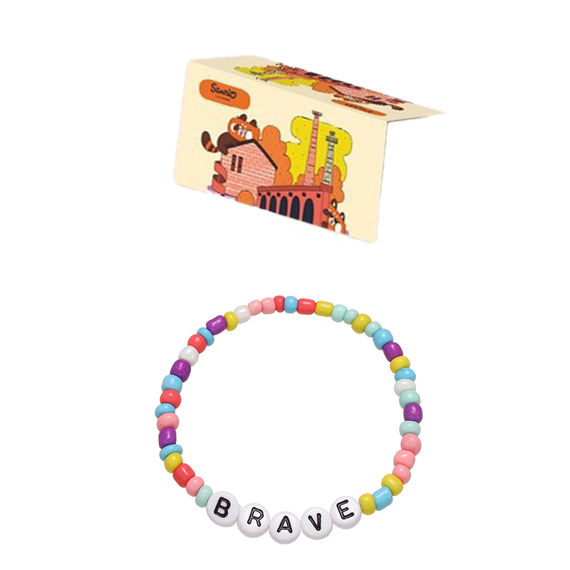 Tarjeta paquete carta pulsera de cuentas